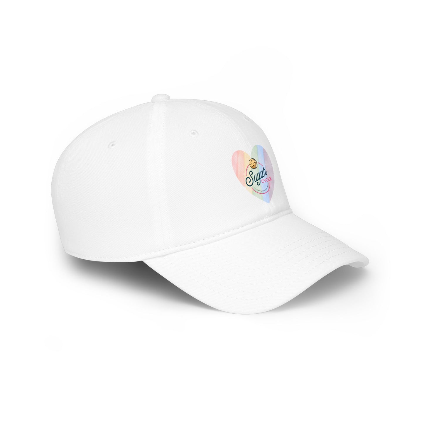 Rainbow Heart Low Profile Baseball Cap