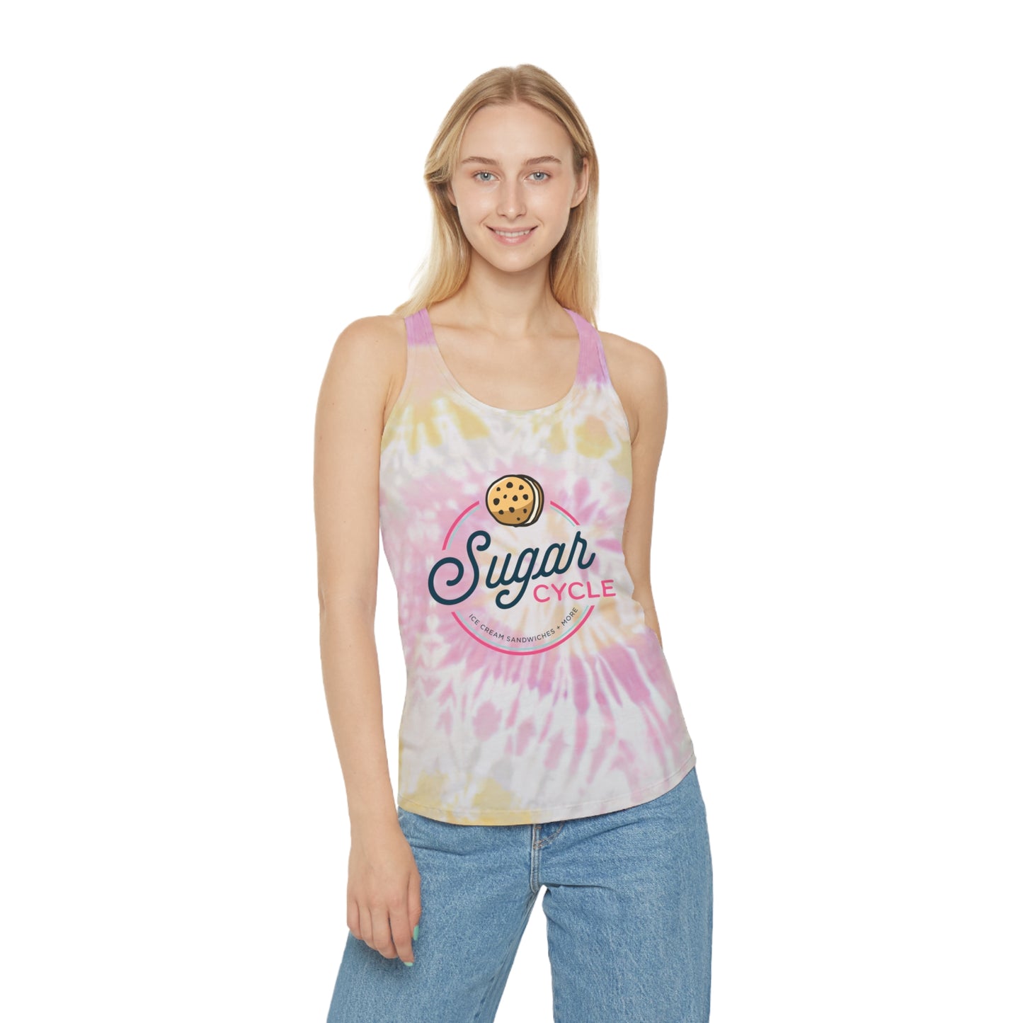 Sugar Cycle Tie-Dye Racerback Tank Top