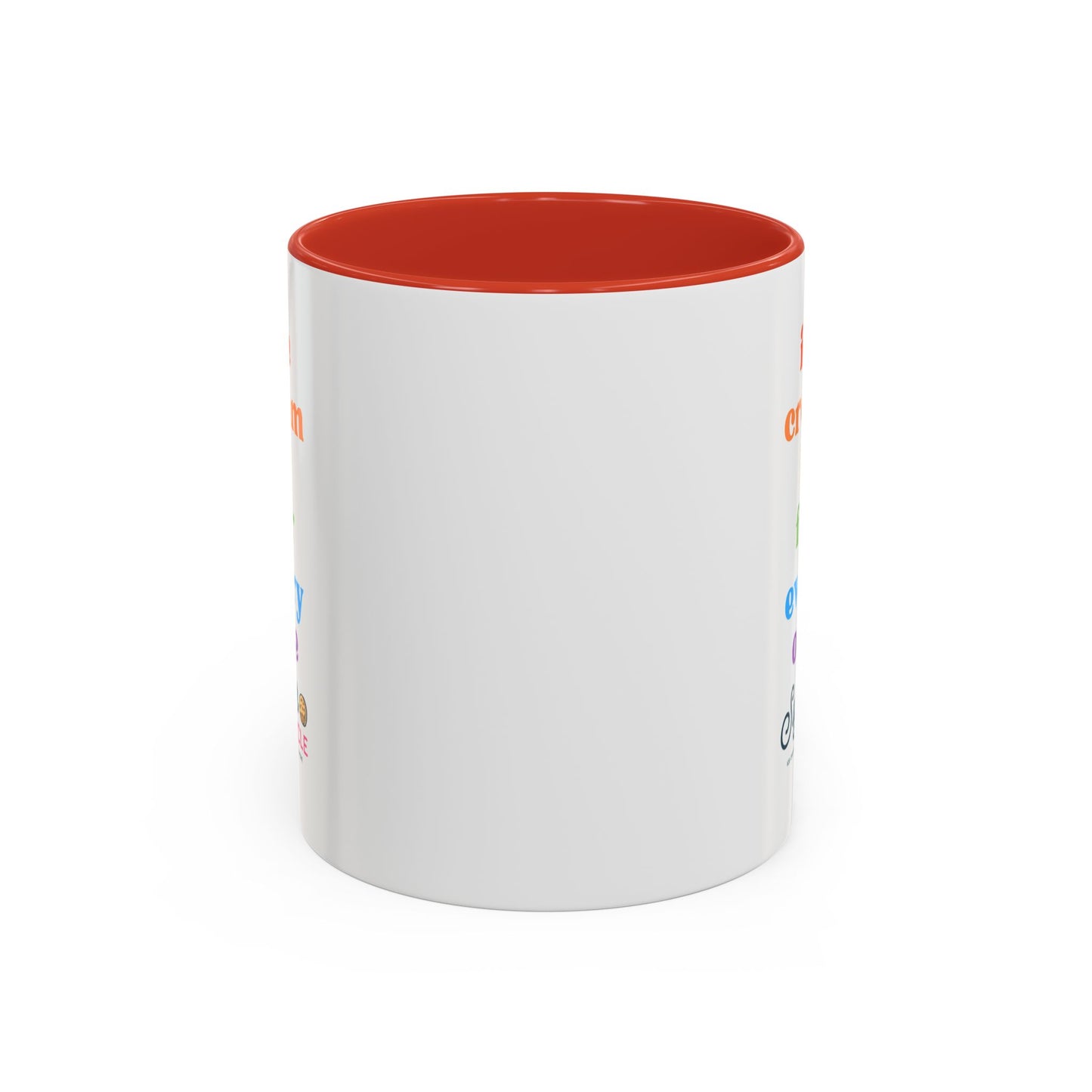 Ice Cream Is For Everyone Accent Coffee Mug — Colorful Inclusive Pride Gift (11/15oz)