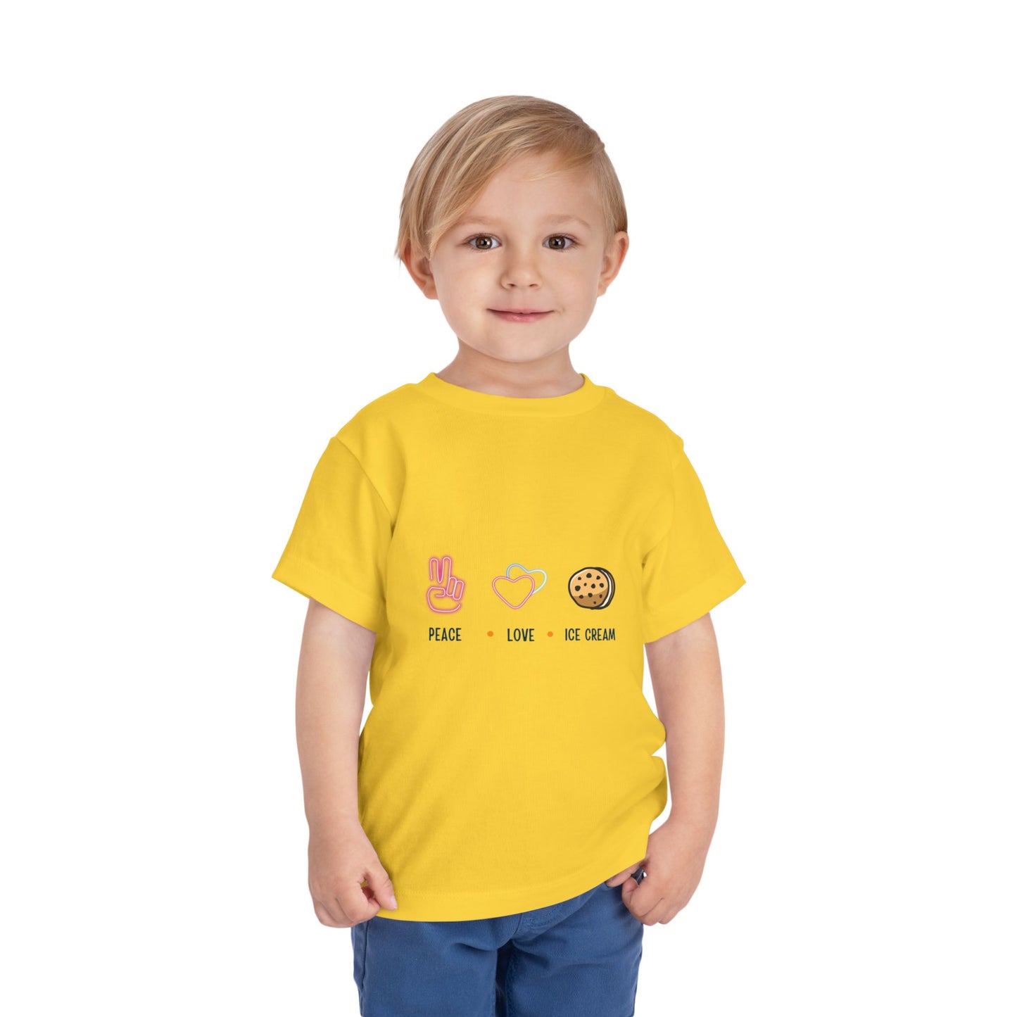 Peace Love Ice Cream Toddler Tee