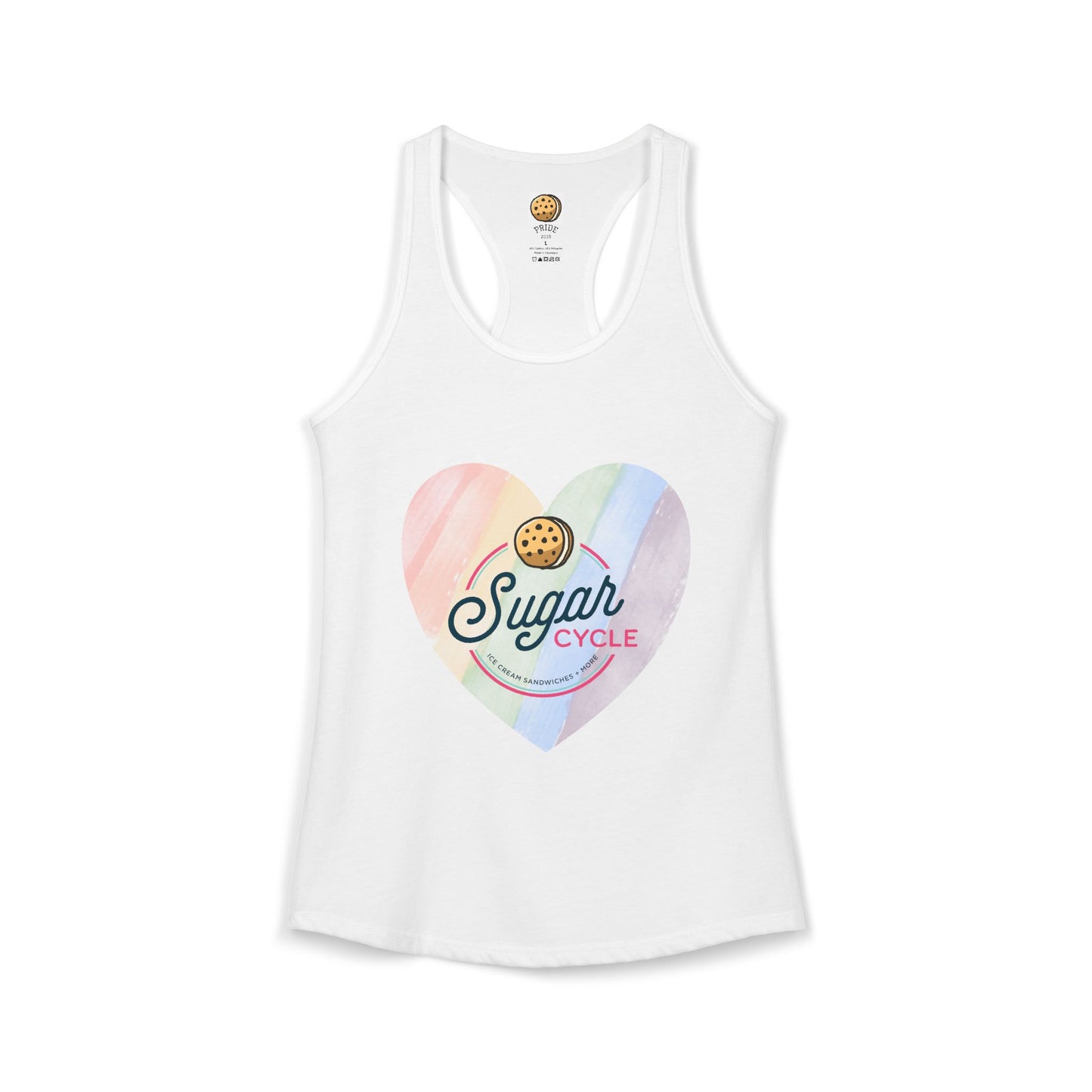Pride 2026 Rainbow Heart Tank Top
