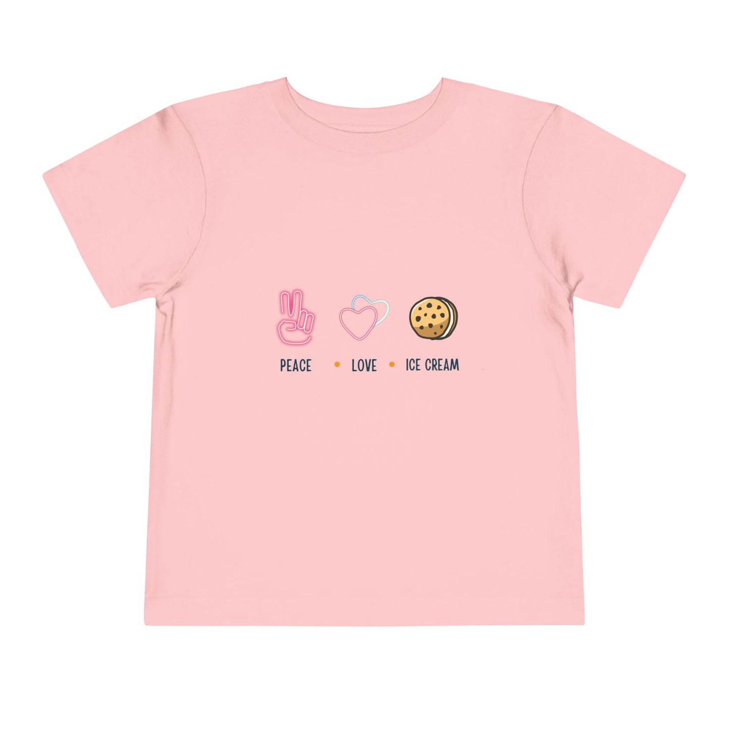 Peace Love Ice Cream Toddler Tee