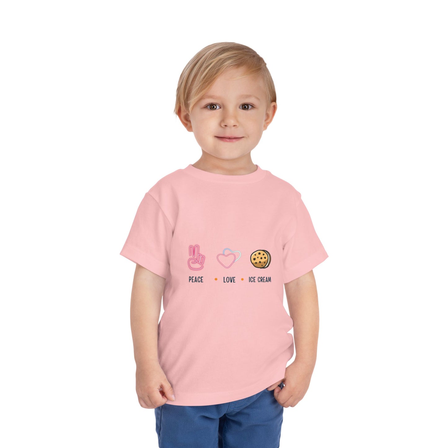 Peace Love Ice Cream Toddler Tee