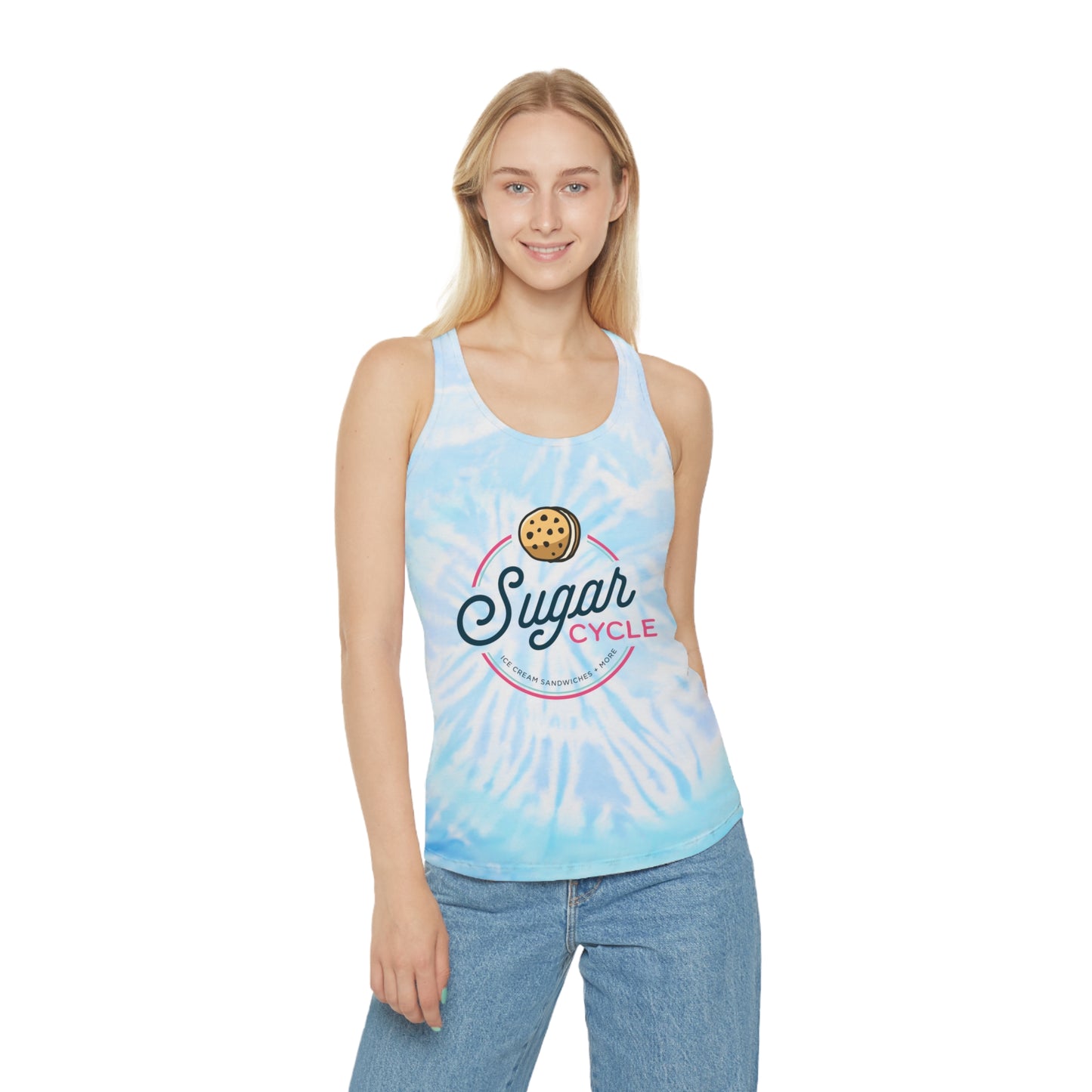 Sugar Cycle Tie-Dye Racerback Tank Top