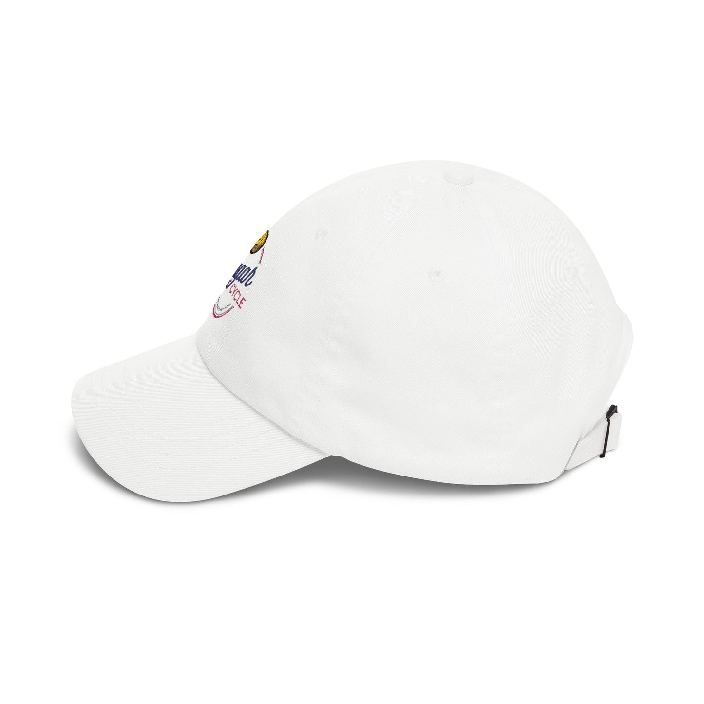 Sugar Cycle Logo Baseball Cap — Classic Dad Cap with Side Bike Detail