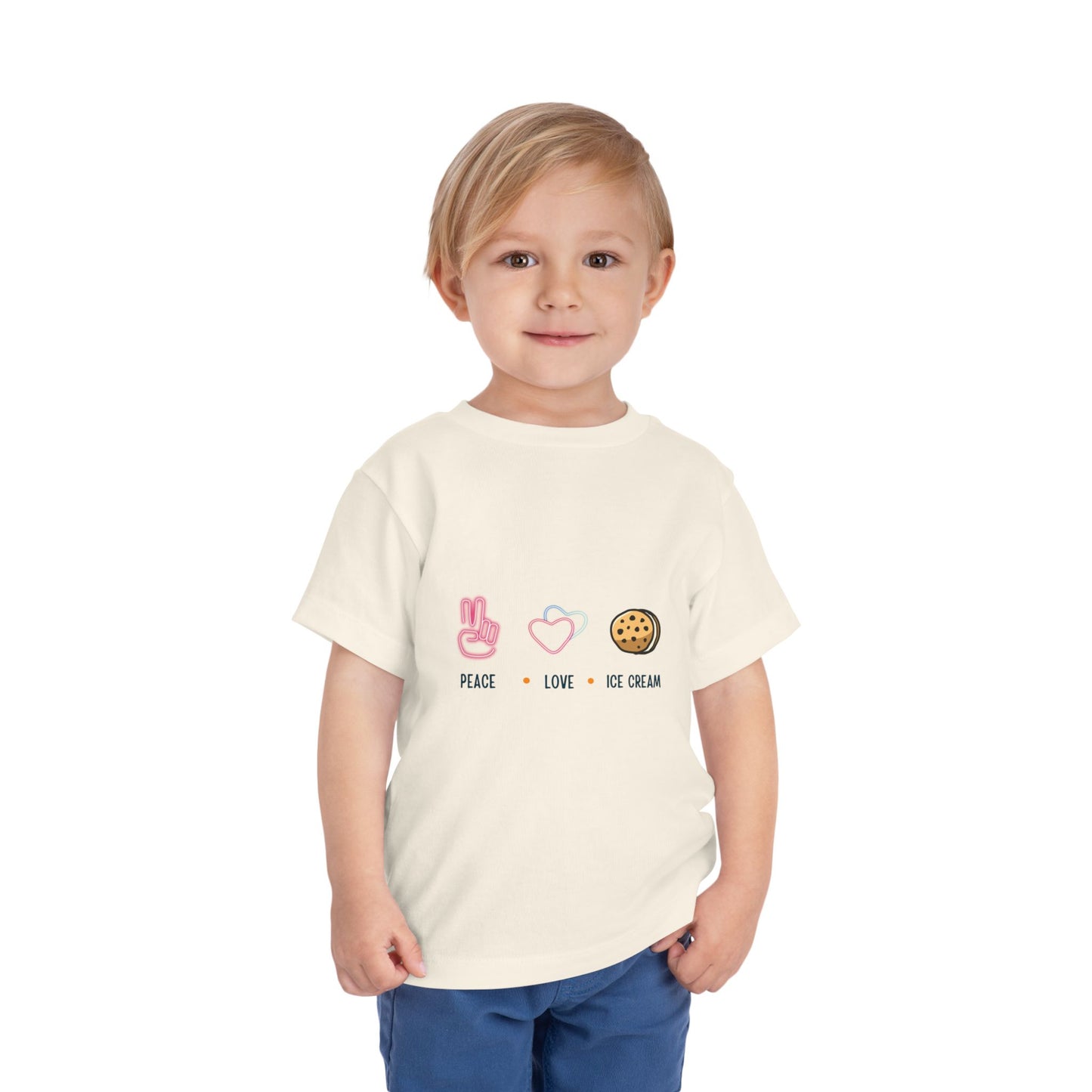 Peace Love Ice Cream Toddler Tee