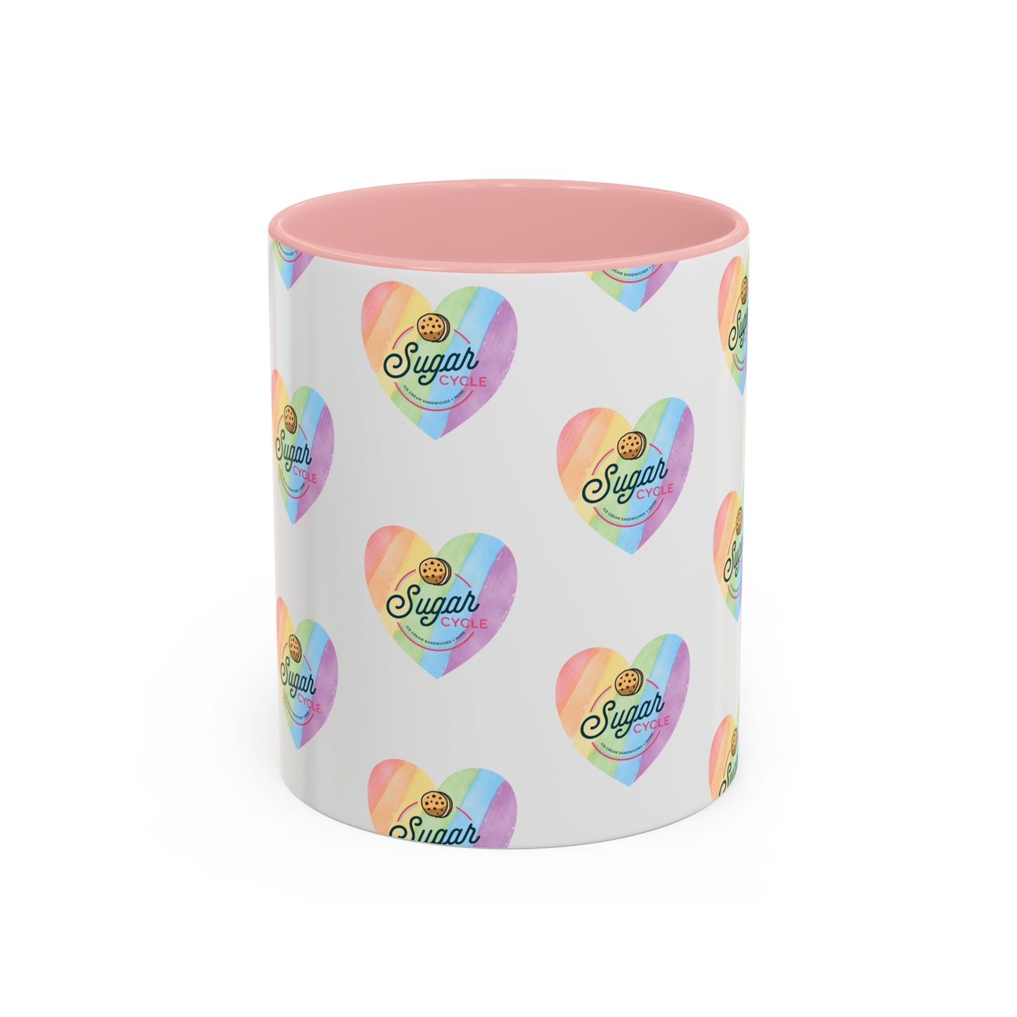 Sugar Cycle Rainbow Heart Mug
