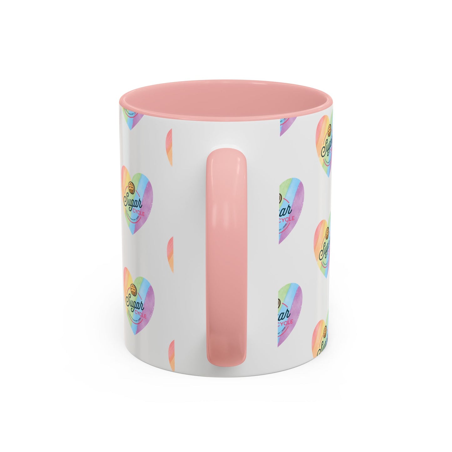 Sugar Cycle Rainbow Heart Mug