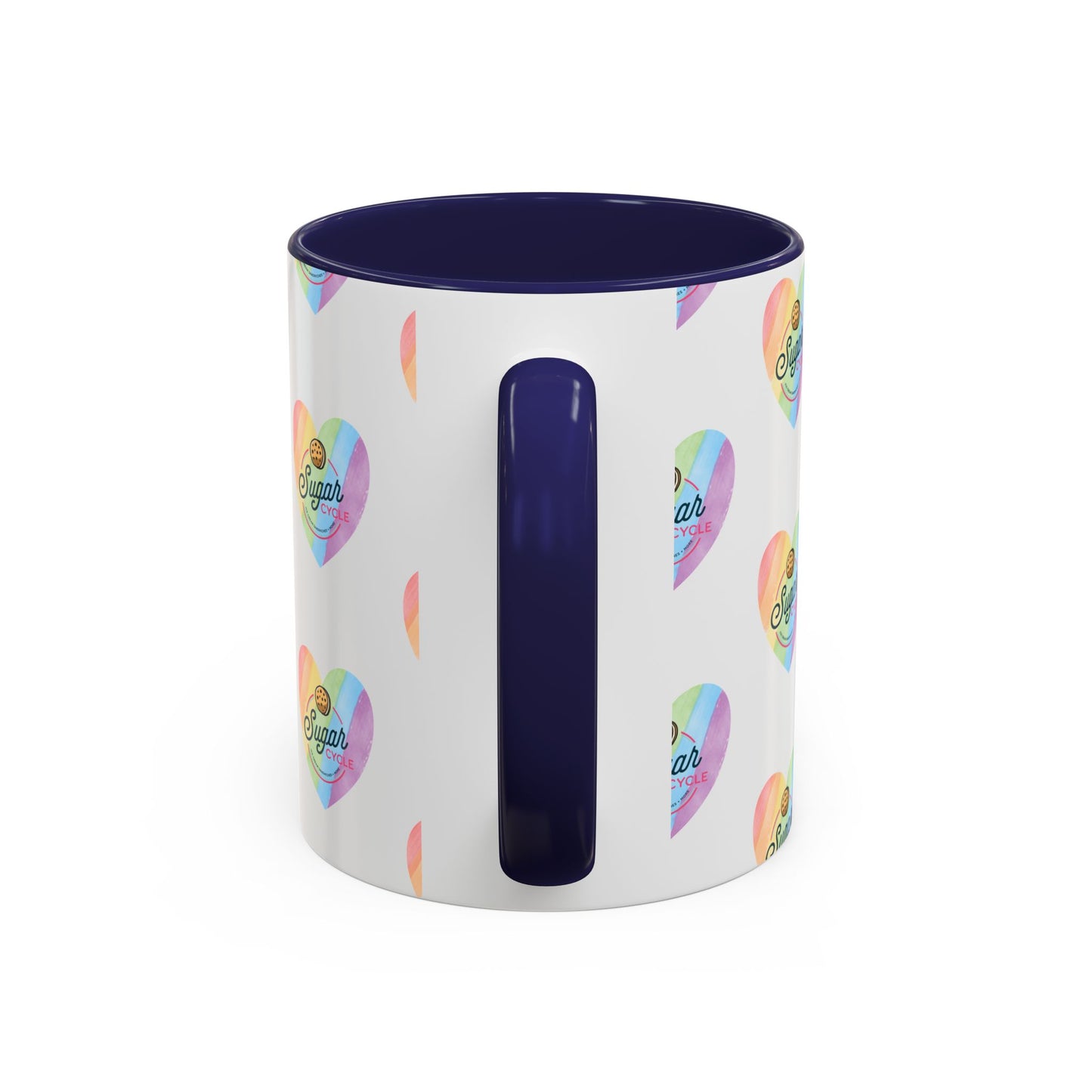 Sugar Cycle Rainbow Heart Mug