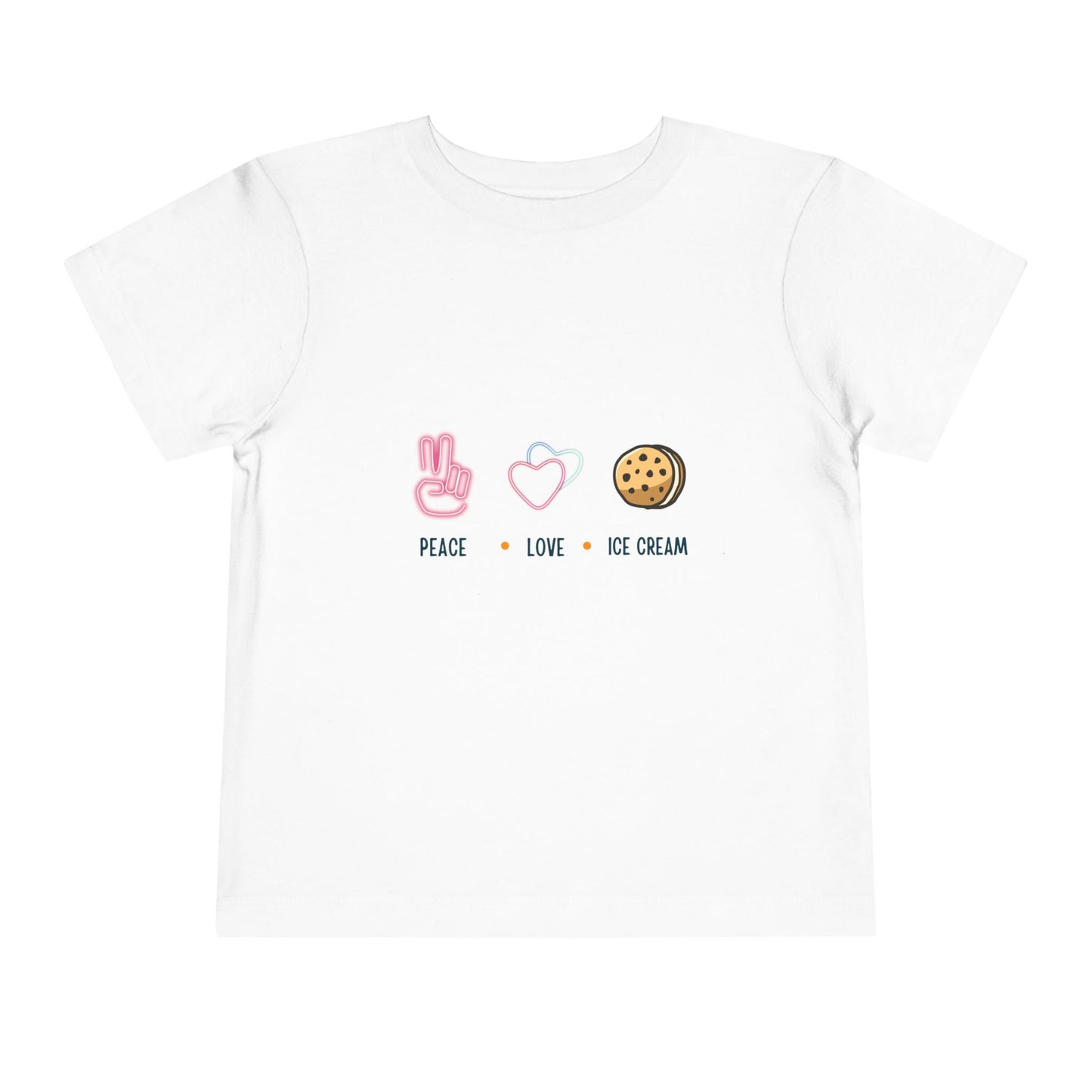 Peace Love Ice Cream Toddler Tee