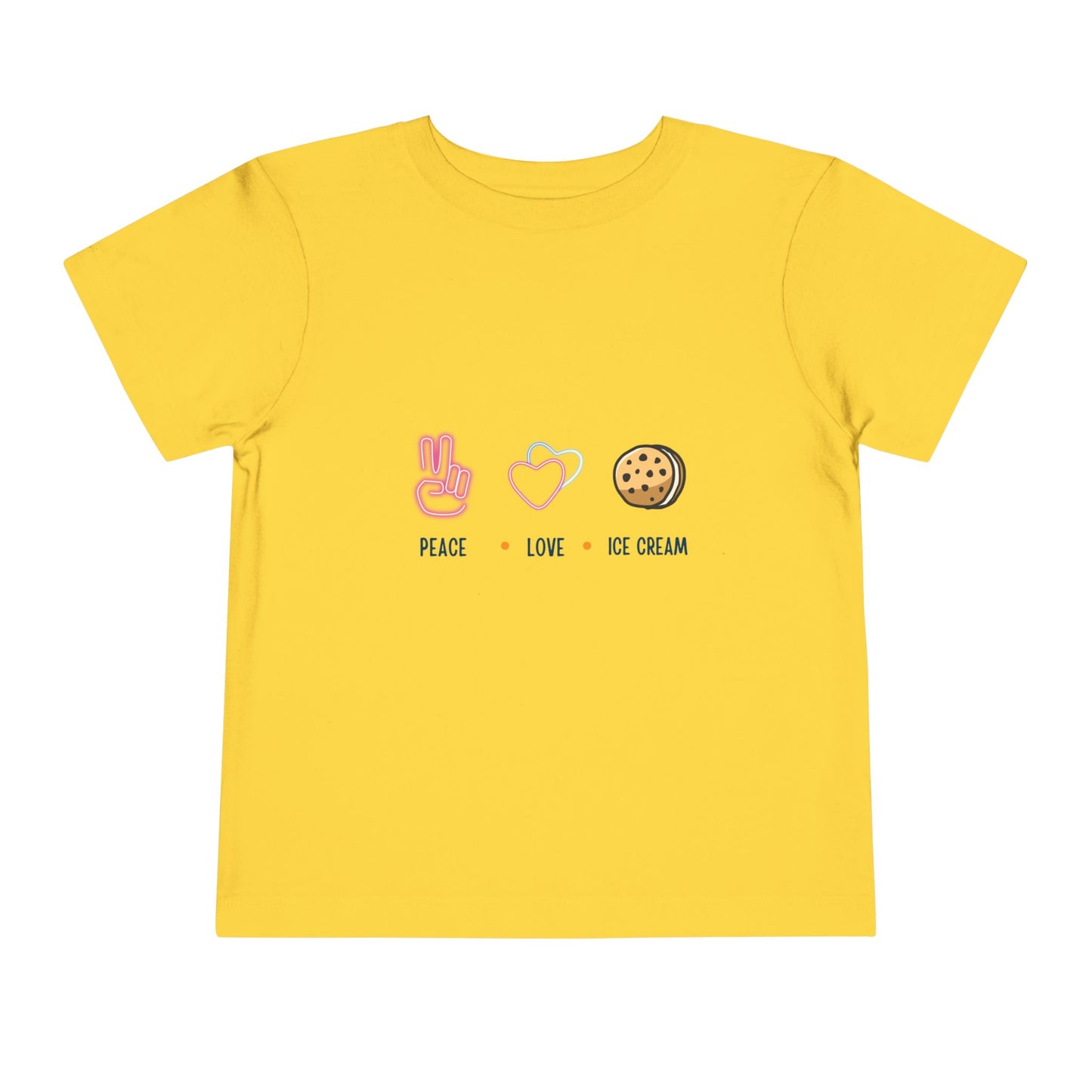 Peace Love Ice Cream Toddler Tee