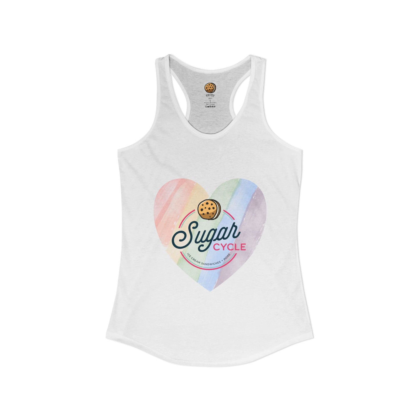 Pride 2026 Rainbow Heart Tank Top