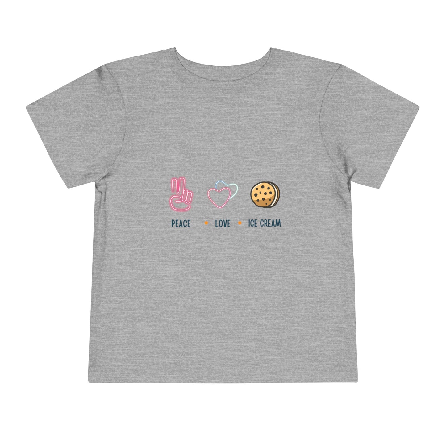 Peace Love Ice Cream Toddler Tee