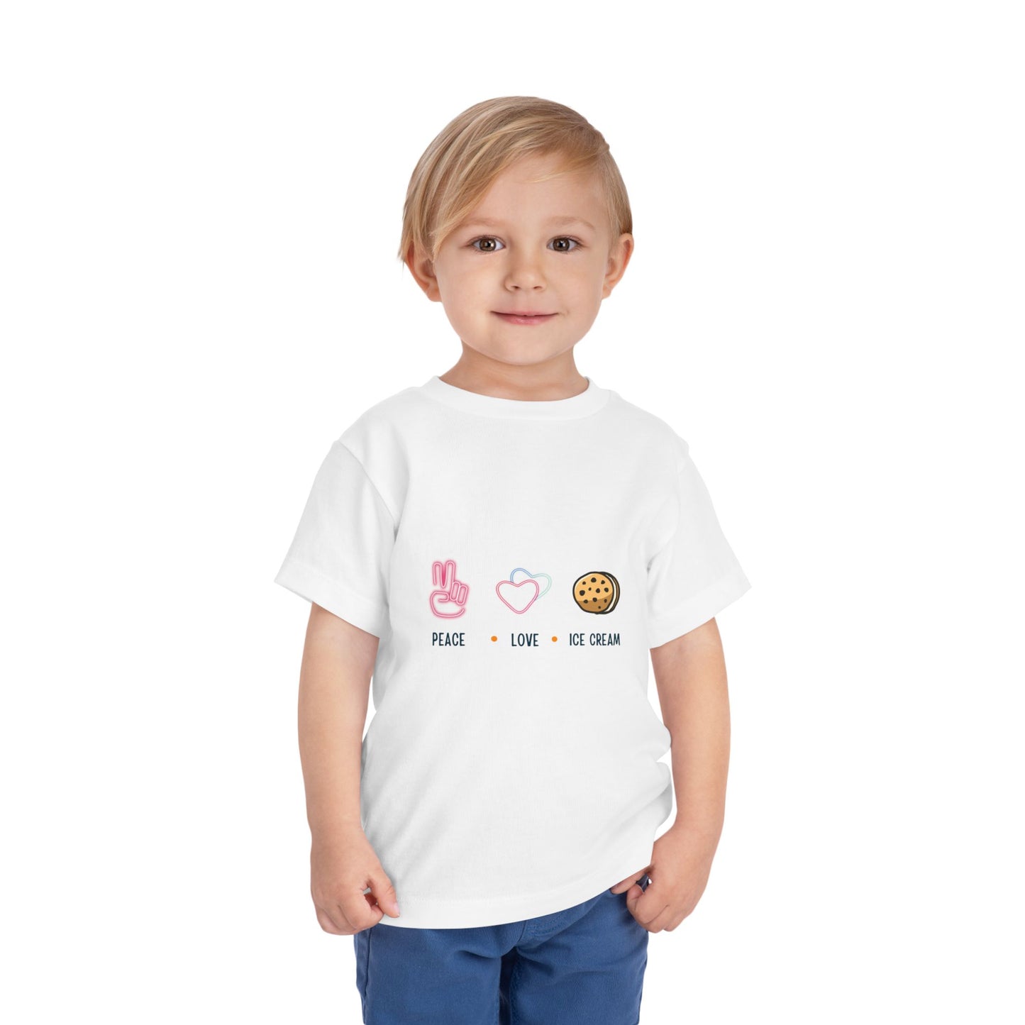 Peace Love Ice Cream Toddler Tee