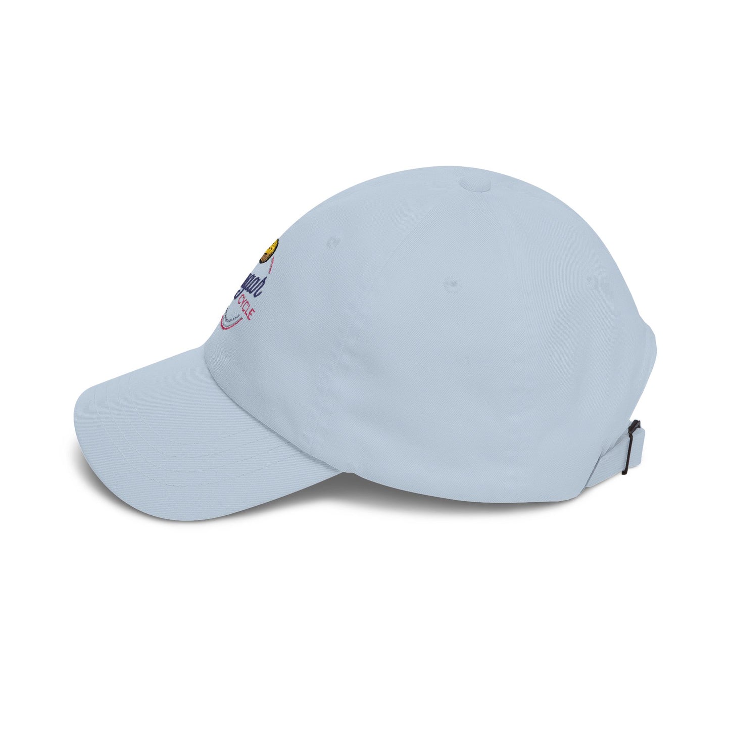 Sugar Cycle Logo Baseball Cap — Classic Dad Cap with Side Bike Detail