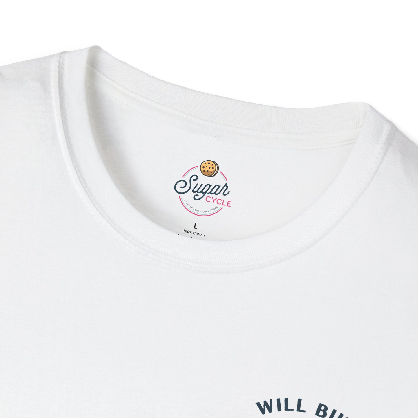 Will Bike for Ice Cream Unisex Softstyle T-Shirt