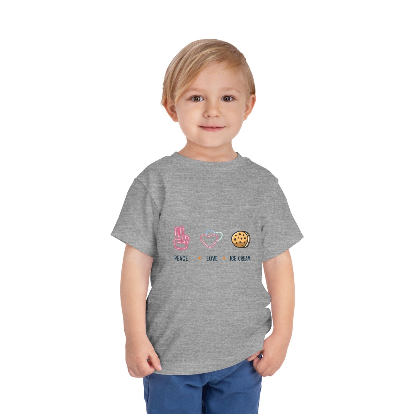 Peace Love Ice Cream Toddler Tee